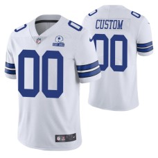 Dallas Cowboys Custom 60th Anniversary White Vapor Limited Jersey