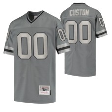 Youth Custom New York Giants Retired Player Charcoal Metal Replica Jersey