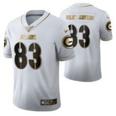 Green Bay Packers Marquez Valdes-Scantling 100th Season Jersey White Vapor Limitd Golden Edition