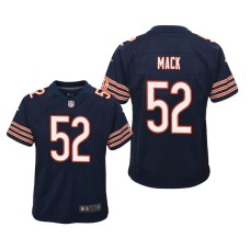 Youth Chicago Bears #52 Khalil Mack Navy Nike Team Color Game Jersey