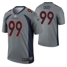 Men Jurrell Casey Denver Broncos Jersey Gray Inverted Legend Edition