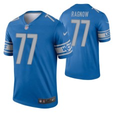 Men Frank Ragnow #77 Detroit Lions Blue Legend Jersey