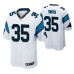 Carolina Panthers Rodney Smith #35 White Game Jersey