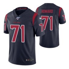 Houston Texans Tytus Howard Jersey 100th Season Navy Color Rush Edition