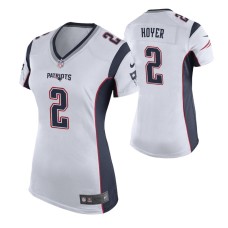 Women New England Patriots #2 Brian Hoyer White Nike Game Jersey