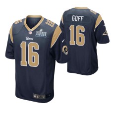 Men Los Angeles Rams Jared Goff Super Bowl LIII Nike Game Jersey Navy