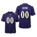 Youth Baltimore Ravens #00 Custom Purple Nike Team Color Game Jersey