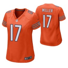 Women Chicago Bears #17 Anthony Miller Orange Nike Game Jersey