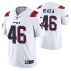 New England Patriots James Develin Vapor Limited White Jersey