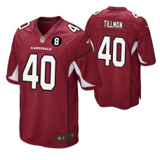 Arizona Cardinals Pat Tillman #40 Cardinal Larry Wilson NO.8 Patch Game Jersey