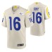 Los Angeles Rams Jared Goff Game #16 Cream Jersey