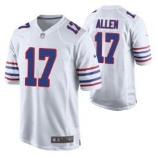 Buffalo Bills Josh Allen #17 Game White Alternate Jersey