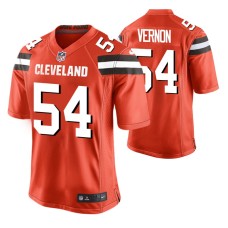 Cleveland Browns Olivier Vernon Orange Game Men Jersey