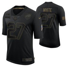 Buffalo Bills #27 Tre'Davious White Black 2020 Salute To Service Limited Jersey