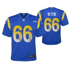 Youth Los Angeles Rams Austin Blythe Game #66 Royal Jersey