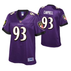 Baltimore Ravens Calais Campbell Purple Pro Line Jersey Women