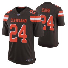 Cleveland Browns Nick Chubb Brown 100th Season Vapor Limited Jersey