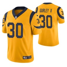 Men Los Angeles Rams #30 Todd Gurley II Gold Nike color rush Limited Jersey