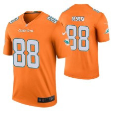 Miami Dolphins Mike Gesicki Orange Color Rush Legend Jersey