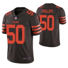 Men Cleveland Browns Jacob Phillips 2020 NFL Draft Brown Color Rush Limited Jersey