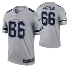 Men Connor McGovern Dallas Cowboys Jersey Gray Inverted Legend Edition