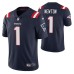 Men New England Patriots #1 Cam Newton Vapor Limited Navy Jersey