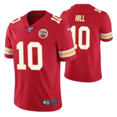 Kansas City Chiefs Tyreek Hill Red 100th Season Vapor Limited Jersey