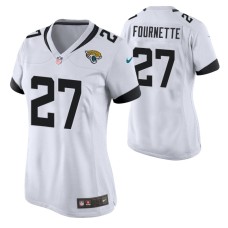 Women Jacksonville Jaguars #27 Leonard Fournette White Nike Game Jersey