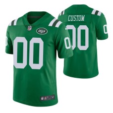 Men New York Jets #00 Custom Green Nike color rush Limited Jersey