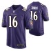 Men Baltimore Ravens De'Anthony Thomas #16 Game Purple Jersey