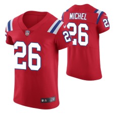 New England Patriots No. 26 Sony Michel Vapor Elite Red Jersey