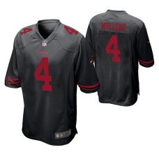 San Francisco 49ers Nick Mullens #4 Game Black Alternate Jersey