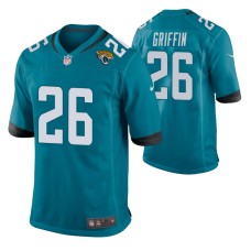 Jacksonville Jaguars #26 Shaquill Griffin Teal Game Jersey