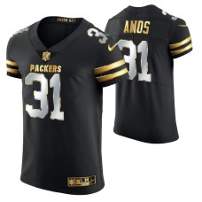 Green Bay Packers Adrian Amos #31 Golden Edition Black Elite Jersey