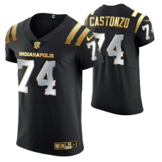 Indianapolis Colts Anthony Castonzo #74 Golden Edition Black Elite Jersey