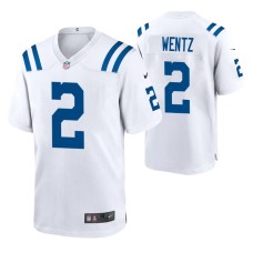 Indianapolis Colts Carson Wentz #2 White Game Jersey