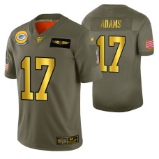 NFL 100th Season Green Bay Packers Davante Adams Men 2019 Salute to Service Jersey