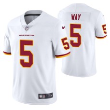 Tress Way #5 Vapor Limited White Washington Football Team Jersey