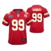 Khalen Saunders Kansas City Chiefs Super Bowl LIV Youth Red Game Jersey