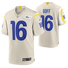 Los Angeles Rams Jared Goff Game #16 Bone Jersey