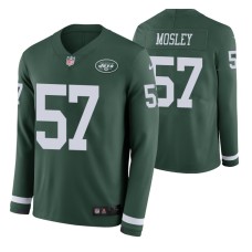 Green New York Jets C.J. Mosley Therma Long Sleeve Men Jersey