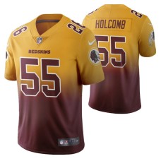 Washington Redskins Cole Holcomb Men Burgundy Color Crash Gradient Jersey