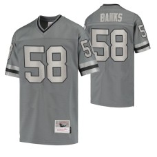 Youth Carl Banks New York Giants Retired Player Charcoal Metal Replica Jersey