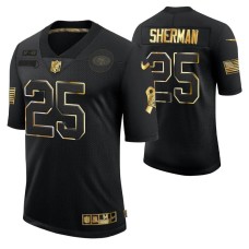 San Francisco 49ers Golden Limited Black #25 Richard Sherman Jersey