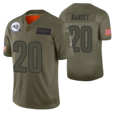 Los Angeles Rams Jalen Ramsey Camo 2019 Salute to Service Vapor Limited Jersey