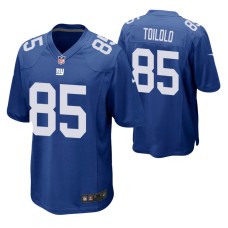 New York Giants #85 Levine Toilolo Royal Game Jersey