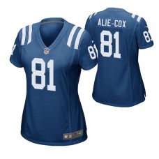 Women Indianapolis Colts #81 Mo Alie-Cox Royal Nike Game Jersey