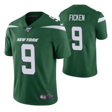 New York Jets Sam Ficken Green 100th Season Vapor Limited Jersey