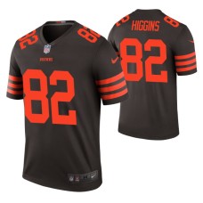 Men No. 82 Rashard Higgins Cleveland Browns Brown Color Rush Legend Jersey