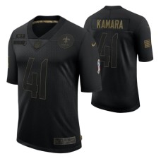 New Orleans Saints 2020 Salute to Service Limited Alvin Kamara #41 Black Jersey